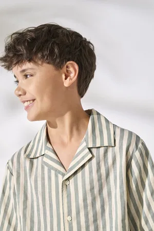 Only & Sons ONLY&SONS - OSJMATTIE SS STRIPED SHIRT WVN - Jongens - Overhemden