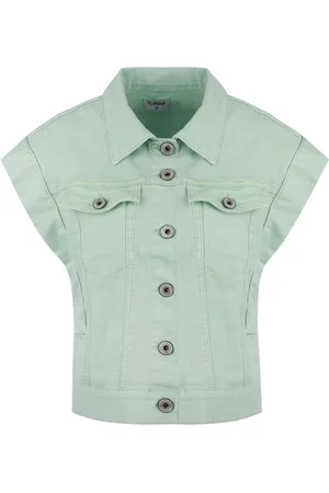 Fluresk Gilet Enisa Gilet 25zfnf05 754 Edge Water Green Dames
