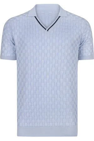 Jimmy Sanders Tricot Polo Shirt Korte Mouwen Heren - L