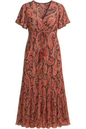 Merkloos Sensations Paris Maxi Jurk – Paisley /Zwart