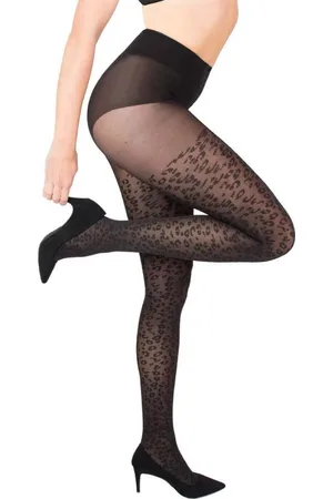 Merkloos Nomi Shaping Leopard Tights ??? 50 Denier ??? maat 38 ??? Panterprint Panty