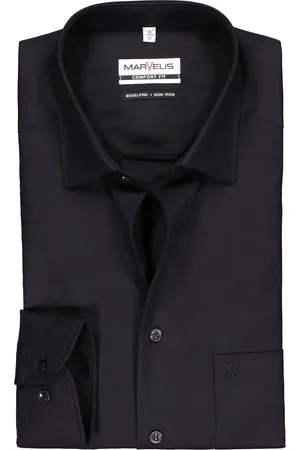 Marvelis Comfort fit overhemd - - Strijkvrij - Boordmaat: 39