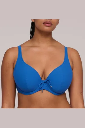 PrimaDonna Aswan Plunge Voorgevormde Bikini Top 4012419 Delphinium Cheer Blue - maat EU 70F / FR 85F