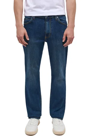 Mustang Heren Jeans Broeken TRAMPER STRAIGHT regular/straight Fit Blauw 52W / 30L Volwassenen