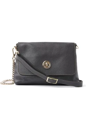 dR Amsterdam Schoudertas | Schoudertas dames | Crossbody tas dames | Handtassen dames | Leren schoudertas | Mint - 1103642 Anthracite