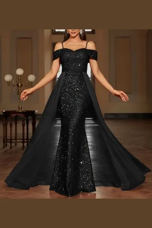 Merkloos Prachtige sexy elegante corrigerende pailletten stretch feestjurk galajurk jurk voor speciale gelegenheid maat XL
