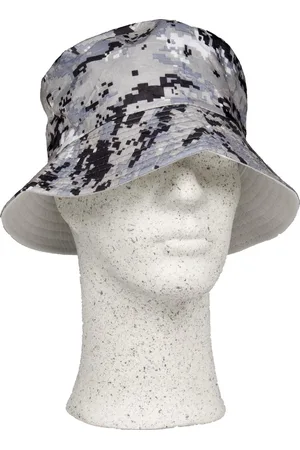 Merkloos Vissershoedje – One Size – Grijs/ - Outdoor hoed - Zonnehoedje - Camouflage pet - Bush hat - Camping Cap