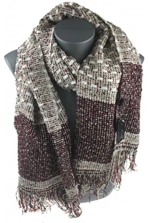 Jordan Winter Sjaal – Zacht en warm breisel - 180x60 cm - Unisex - /Creme