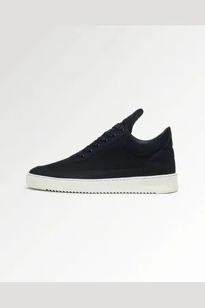 Filling pieces Low Top Ripple Nubuck Navy