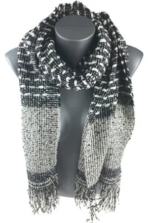 Jordan Winter Sjaal – Zacht en warm breisel - 180x60 cm - Unisex - /Creme
