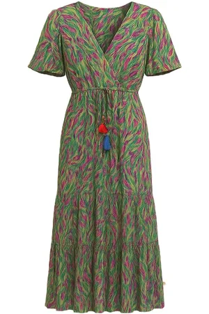 Merkloos Maxi Jurk Roze – Sensations Paris | One Size Zomerjurk met Sierkoord