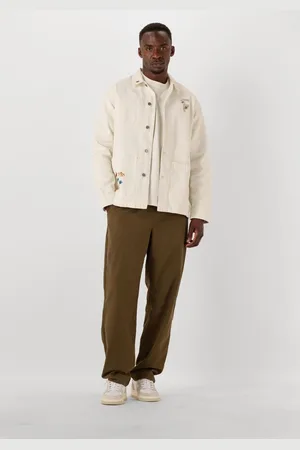 Foret Rowan Embroidery Canvas Overshirt Overshirts Heren -