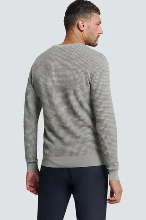 No Excess Tweekleurige Pullover met ronde hals