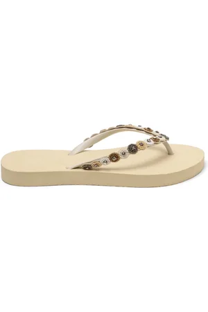 Lazamani Mallorca Beach Dames Slippers Offwhite