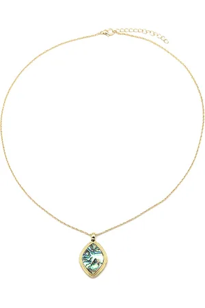 DIelay Ketting met Ruit - Verstelbaar 50-56 cm - Schelp Zeeoor