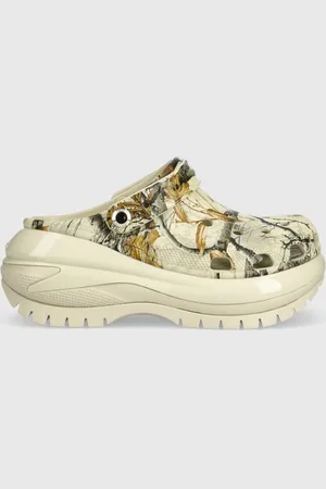 Crocs Classic Mega Crush Real Tree Clog Bone Os