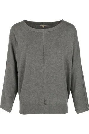 Mexx Batsleeve Basic Knit Pullover Mid Grey Melee