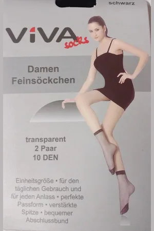 Merkloos Pantysok - 2 paar Enkelkousjes 10 denier
