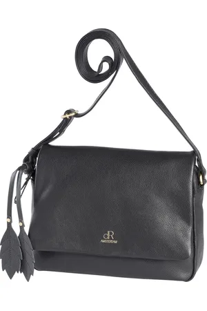 dR Amsterdam Schoudertas | Schoudertas dames | Crossbody tas dames | Handtassen dames | Leren schoudertas | Faggio - 903347 Black