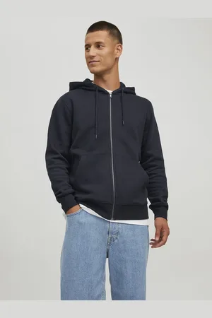 JACK & JONES Star basic sweat zip hood regular fit - heren sweatvest katoenmengsel met capuchon