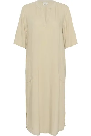 Kaffe Jurk Kamilia Kaftan Dress 10508312 Feather Gray Dames