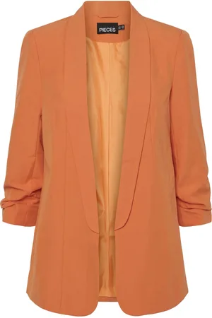 Pieces® Blazer Pcbosella 3/4 Blazer Noos Bc 17090996 Mandarin Orange Dames