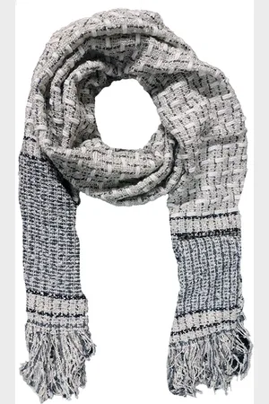 Jordan Winter Sjaal – Zacht en warm breisel - 180x60 cm - Unisex - /Creme