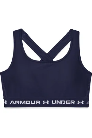Under Armour Crossback Sportbeha Met Medium Impact Blauw L Vrouw