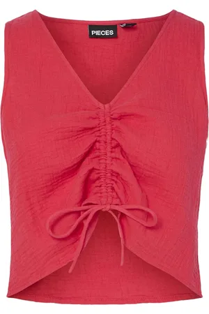 Pieces® PCSASTINA SL CROPPED TOP BC - Meisjes - Blouses