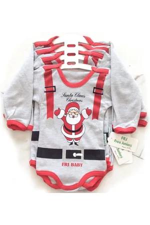 Merkloos Rompertje voor de Kerst - grappige romper voor baby - Santaclaus - maat 68