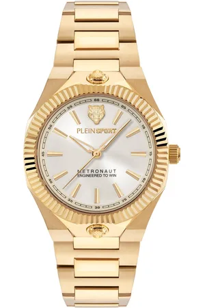 Philipp Plein Metronaut 36 Mm Quartz Analoog Horloge Gouden Toon Case: 100% Stainless Steel | Armband: 100% Stainless Steel 36 PSDGA0325, PSDGA0525, PSDGA0625