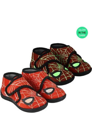 Marvel Spiderman - Sloffen - Glow in de dark - Rood