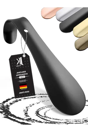 Merkloos Schoenlepel JK Trade® 15 cm stabiele roestvrijstalen - reizen - kleine - geoptimaliseerde lengte en breedte - Shoe Horn - Business Schoenlepel