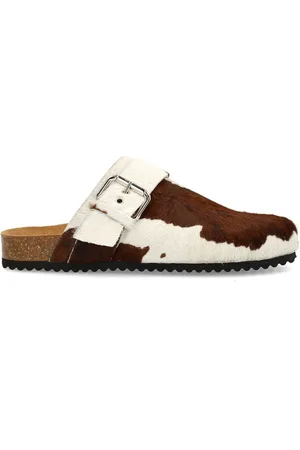 Manfield Dames - Cow clogs met gesp