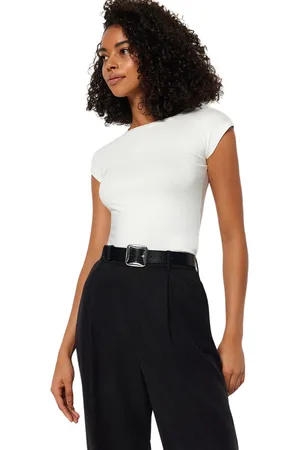 Trendyol Saks Premium Viskeuze/Zachte Stof Nauwsluitende Stretch Gebreide Blouse Met Maanmouwen Twoss23Bz00992