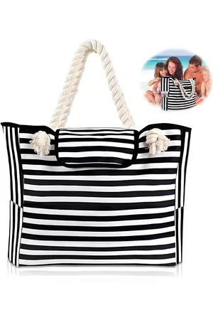 Merkloos Strandtas met ritssluiting, waterdicht, grote strandtas, grote strandtas, waterdicht, sterrenbeeld, strandtas met tas voor strand