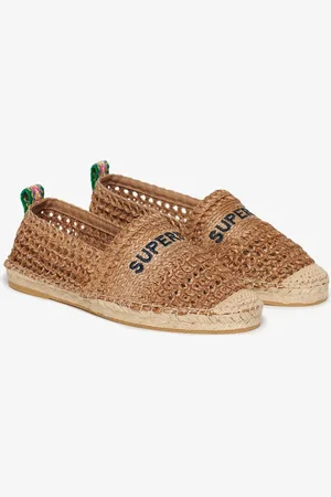 Superdry Crochet Espadrilles Bruin EU 39 Vrouw