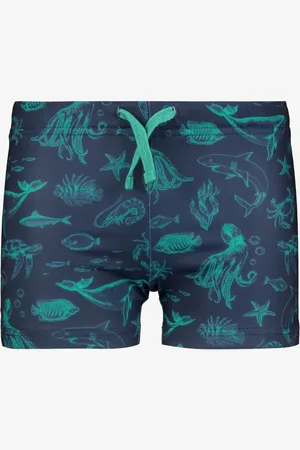 Osaga Jongens zwembroek blauw met zeedieren