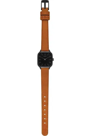 Komono Polshorloge Kate Black Cognac W4250 Zwart ⌀ 29 mm - Dames