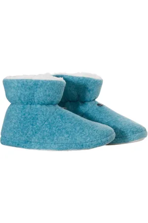 Rebelle Blauwe fleece pantoffels -