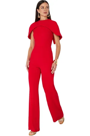 Trendyol Geweven Stijlvolle Jumpsuit Met Rood Capedetail Tprss24Tu00015