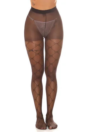 Merkloos Panty met ruitpatroon