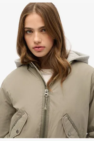 Superdry MA1-bomberjack met capuchon - Dames - Buitenjassen