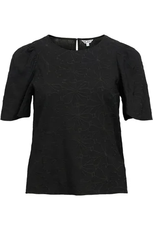 Object Object T-shirt Objilly S/s Re O-neck Top 138 23046466 Black Dames