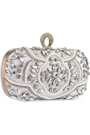 Merkloos Avondtas, diamanten, clutch, ketting, strassteentjes, handtas, kleine tas voor bruiloft of feestje