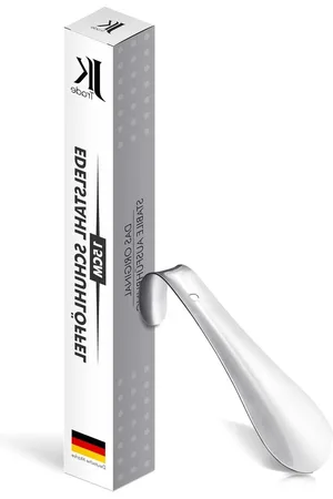 Merkloos Schoenlepel 15cm roestvrijstaal stabiel reizen onderweg Shoe Horn Schoenlepel