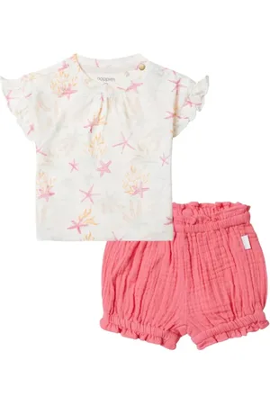 Noppies Baby meisjes set: Shirt Chula en Shortje Coconut maat 86