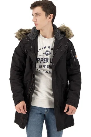 Superdry Winter Fur Aviator parka - Heren - Buitenjassen