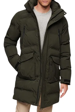 Superdry Hooded Longline Padded Winterjas Heren