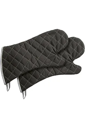 Merkloos Veiligheidswanten - Geïsoleerde dikke handschoenen, ovenwanten, bakhandschoenen, katoenen antislippende handschoenen om brandwonden te voorkomen